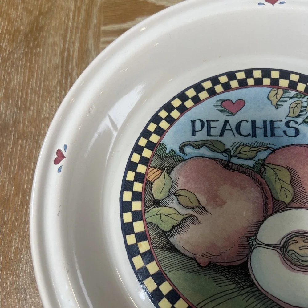 Vintage Certified International Susan Winget Peaches 10.5